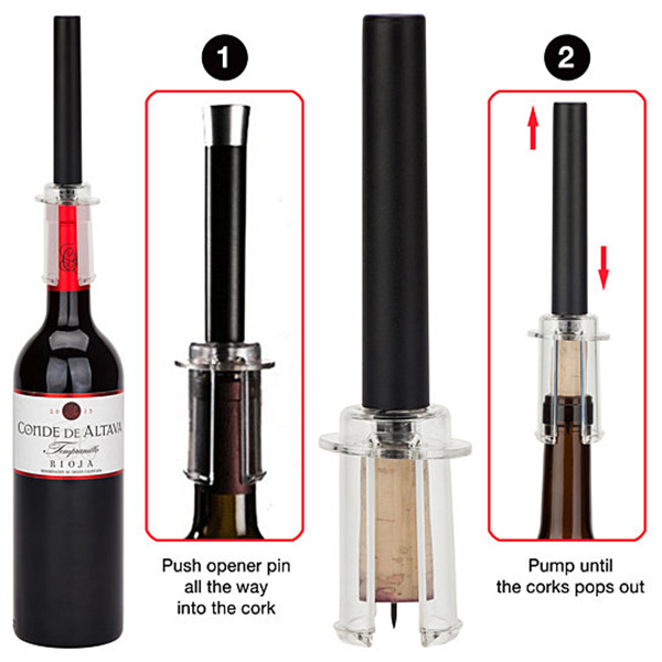 hướng dẫn cách dùng Dụng cụ mở rượu vang Unique