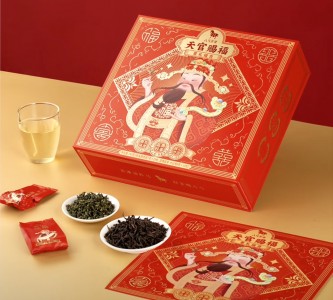Hộp quà trà Ô Long Bama Thiên Quan Phúc Lộc