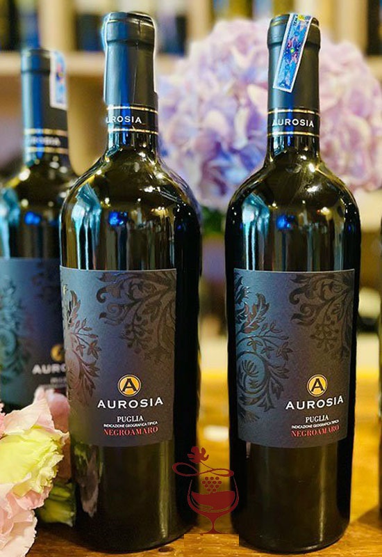 Rượu vang Aurosia Puglia Negroamaro hcm